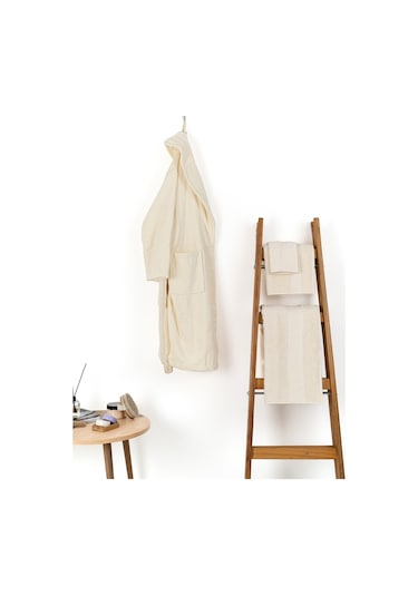 Soley Minerva %100 Pamuklu 2'Li El  -  Yüz Havlusu Seti Krem 50 x 90 Krem