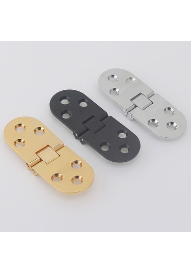 Homyl 4 Adet Paslanmaz Metal Mobilya Menteşeleri 180 Siyah