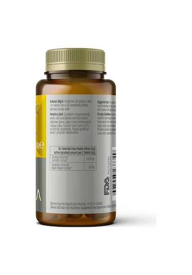 Talya Turmeric Zerdeçal Eki İçeren Takviye Edici Gıda 60 Tablet