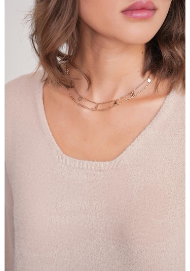 6901 Kadın Yumuşak Dokulu Basic Kazak Camel CAMEL