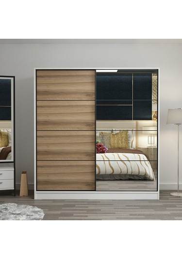 Minarmobilya Minar Kale210Y 2K Sürgülü Dlp 220G Cm - Byz Aynalı Dore