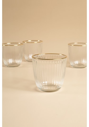 Rakle Splendid Gold Su Bardağı Seti 4'lü 290 CC