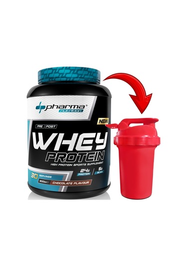 Whey Protein 900 Gr Çikolata Aromalı Protein Tozu 24 Gr Protein 5 Gr Bcaa Shaker Hediyeli