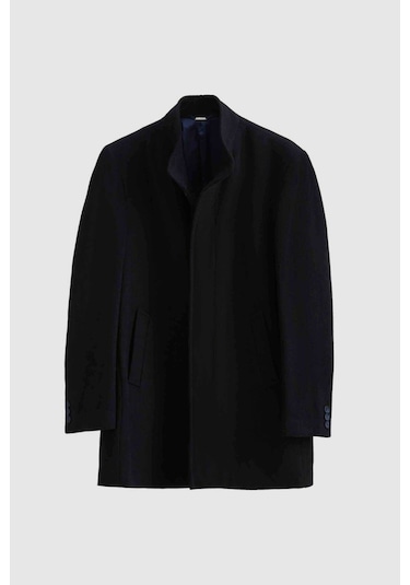 Ds Damat Regular Fit Lacivert Hakim Yaka Kaşe Kaban 5HF08ORT10002 Lacivert Ds Damat Regular Fit Lacivert Hakim Yaka Kaşe Kaban 5HF08ORT10002 Lacivert