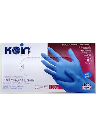 Koinsmh Nitril Muayene Eldiveni Pudrasız 100 Adet
