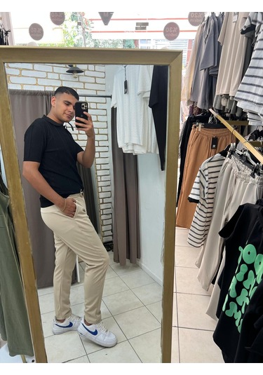 Tuba Toptaş Jogger Pantolon Bej