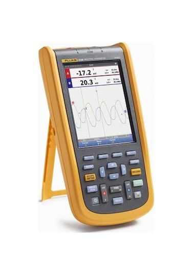 Fluke 124B Endüstriyel Scopemeter El Tipi Osiloskop