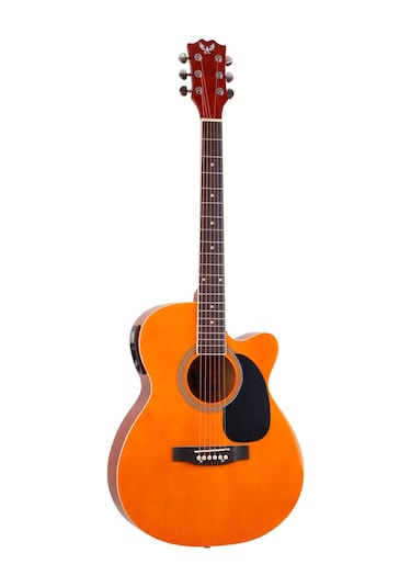 Angel Afg100Ce-N Naturel Cutaway Elektro Akustik Gitar