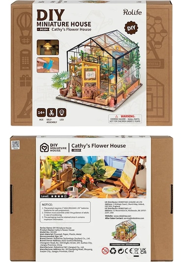 Rolife Cathy's Flower House - Kendin Yap Minyatür Maket