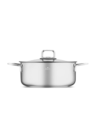 Jumbo Web New Lyon 7 Parça Çelik Tencere Seti Gümüş