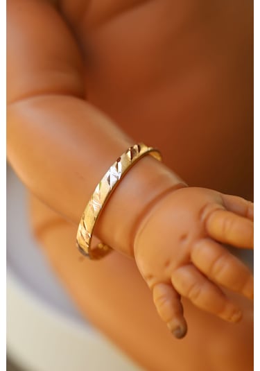 Yenigün Kuyumculuk 14 Ayar Altın 2.5 Gr Model 2 Bebek Altın Bilezik