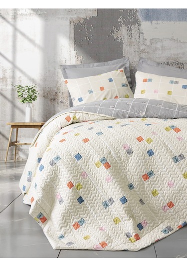 Cotton Box Minimal Çift Kişilik Complete Set Evo Gri Gri