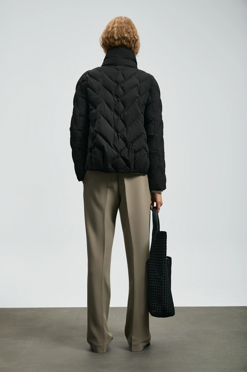 Lufian Desert Kaz Tüyü Kadın Mont Siyah Siyah 122120043100100 Siyah