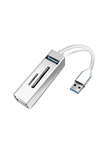 Apera BN07 Notebook ve PC İçin 5 in 1 Alüminyum USB 5GBPS 3.0 Çokoklayıcı Hafıza Kartı Okuyucu