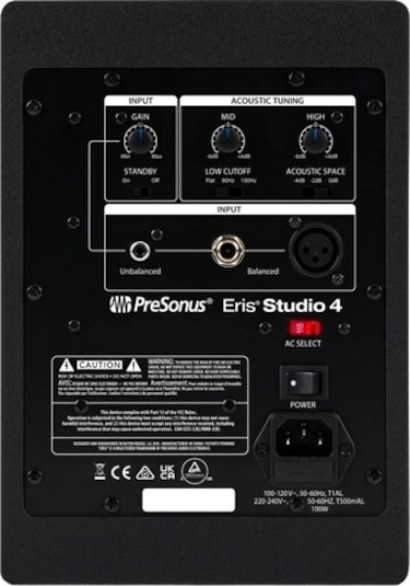 Presonus Eris Studio 4 Yakın Alan Stüdyo Monitörü Tek