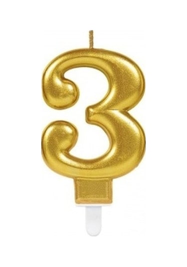 3 Rakam Mum Gold  Renk