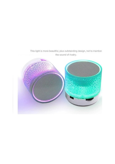 Bluetooth Mini Hoparlör Kablosuz Hoparlör Renkli Led Tf Kart Usb