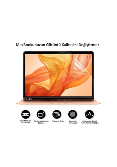 Macbook Pro 16 İnç Ekran Koruyucu Parlak Anti Scratch A2141 Modeli 2019 Yılı Üretimi İle Uyumlu