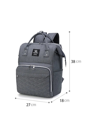 Jialan Anne Bebek Bezi Çantaları Bebek Arabası Asılı Çanta Anne Gri