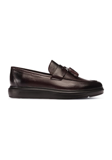 Deery Hakiki Deri Bordo Comfort Erkek Loafer Bordo (539805734) Bordo