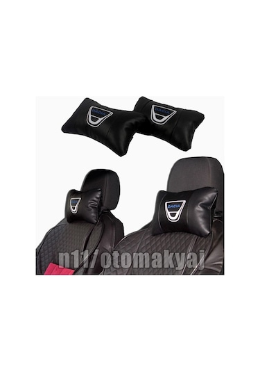 Dacia Oto Koltuk Kılıfı Ve Başlık Uyumlu Deri Yastık Set