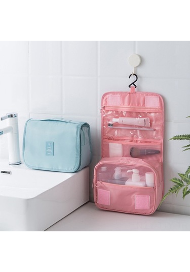 Dianziye Seyahat Organizer Seti 8 Parça: Kıyafet Ve Makyaj Çantası - Bej Renkli Ev Ve Seyahat İçin Klasörleme Çanta Takımı