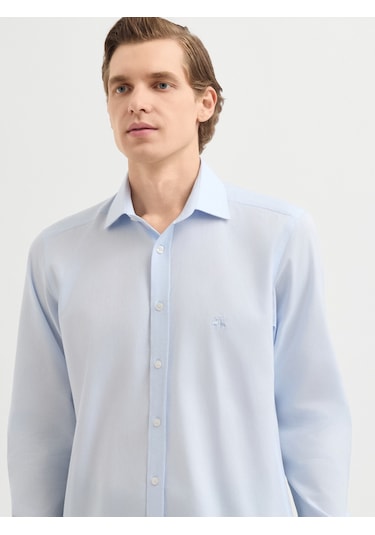 Karaca Erkek Slım Fıt Gömlek-açık Gri 11.25w.04.012 Açık Gri
