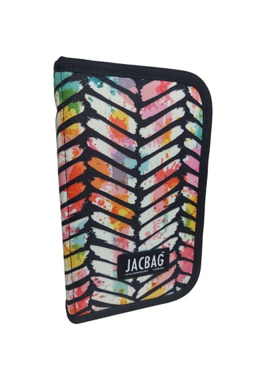 Jacbag Geometrik Sert Kapaklı Lastikli Düzenleyici Organizer Kalemlik Çok RENKLİ