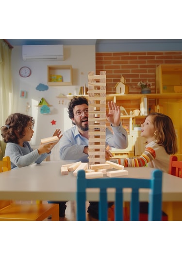 Challenge Jenga Blok Görev Kulesi 54 Parça Jenga