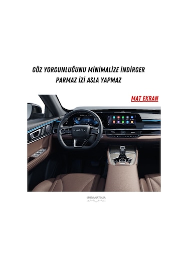 Chery Yeni Tıggo 7 Multimedya Ve Yolcu Ekran Uyumlu Mat Ekran Koruyucu