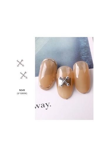 Tszs 3d Altın Alaşım İsa Kalp Çapraz Tanrıça Serisi Tırnak Metal Charms Çiçek Gül Çivi Sanat Dekorasyon Takı Salon İçin Beyaz Duman