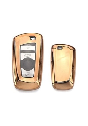 Bmw F10 Uyumlu Yedek Parça 2 Parça Silikon Kumanda Kabı Gold