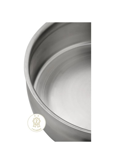 6 Parça Aldip Çelik Saklama Kabı Seti 3'lü 16-18-20 Cm - Şeffaf Kapaklı Metal Saklama Kabı Gümüş