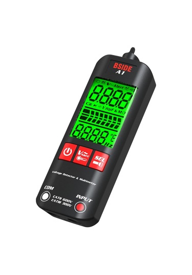 Hallow Bsıde A1 Mini LCD Test Cihazı Voltaj Fermuarsız Kılıf Dijital Multimetre