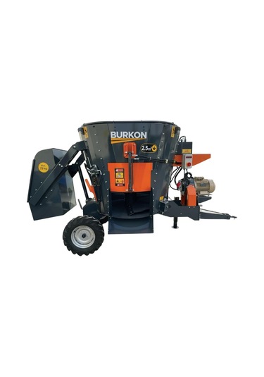 Burkon 2.5m³ 380v Ve Traktör Şaftlı Çekilir Yem Karma Makinesi