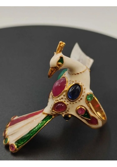 925 Gümüş Mine İşlem Yüzük 249 Altın