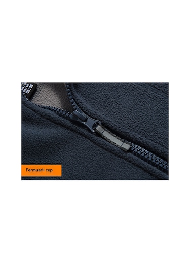 Sonbahar Ve Kış Sıcaklığı İçin Erkek Polar Ceket Kırmızı