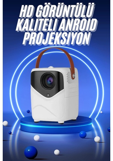 Hd Ayaklı Portatif Projeksiyon Cihazı Bluetooth Wifi Akıllı Android İşlemcili-135745