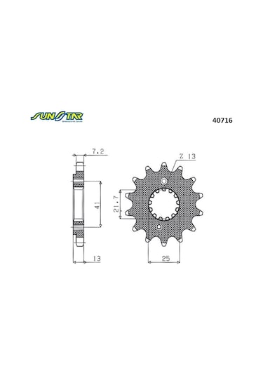 Ön Dişli Honda Xl V Transalp Abs 700cc Dişli Sayısı : +1 2008-2011