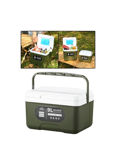 Suntek 9l Soğutucu Çanta Catering Therma Yiyecekleri Araba Haki