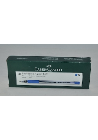 Faber Castell 1425 Tükenmez Kalem 10'lu Mavi