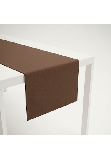 100% Pamuk Kumaş Kahverengi Runner 40x140