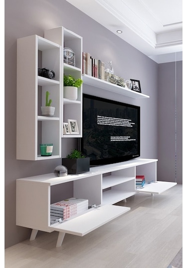 Istanbul Dolaplı Tv Ünitesi 1 Beyaz