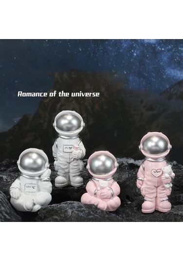 Opulentliving Reçine Astronot Heykeli Uzay Adamı, Parti Masa Düğün, 4.5x9.5cm, Stil A, Dekorasyon Ve Hediye Çok