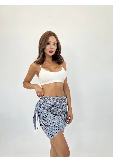 Defymoda 6262 Etek-mavi Mavi