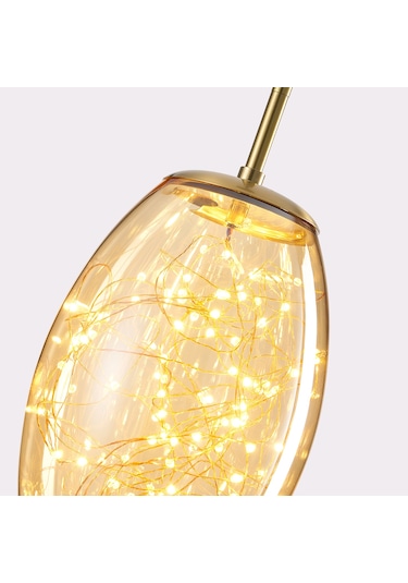 Jasper 10 Watt 3000k Eskitme Bal Camlı Tekli Peri Led Sarkıt Avize Eskitme