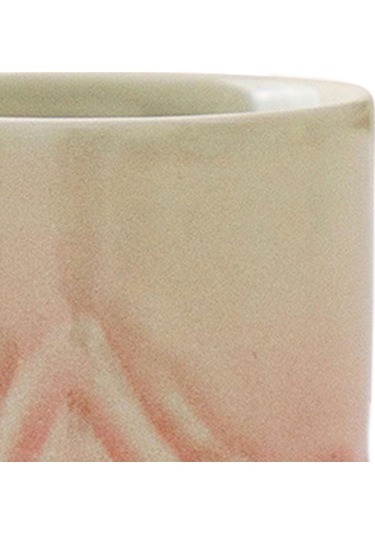 Dolıty Porselen Çay Kupası Boyalı Yaprak Ev Kırmızı Kırmızı