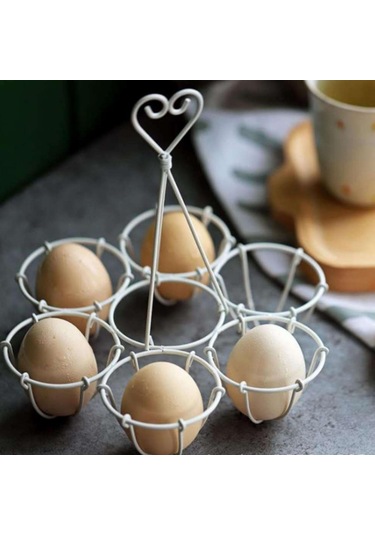 Suntek Yemek Odası Tezgah Dekoru Beyaz Için Metal Yumurta