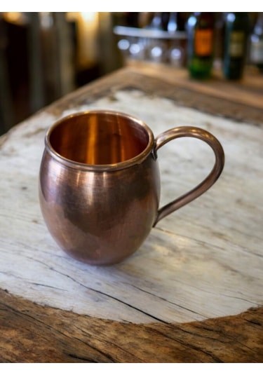 Moda Bakır Moscow Mule Kupa Bardak 600 Ml Oksit