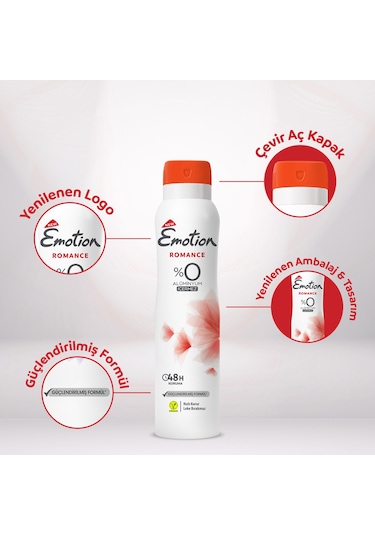 Emotion Romance Kadın Sprey Deodorant 6 x 150 ML